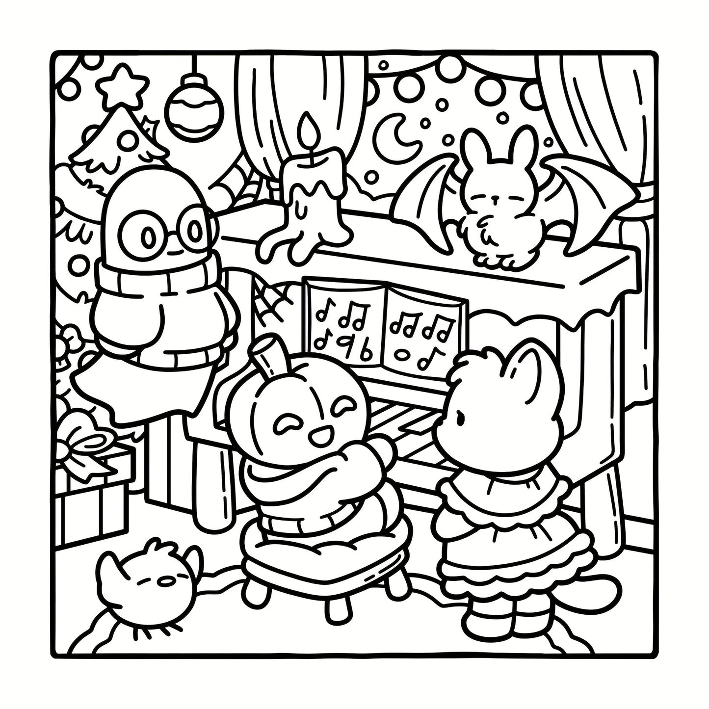 ✨ LIVRO PARA COLORIR – NATAL ASSUSTADOR! ✨