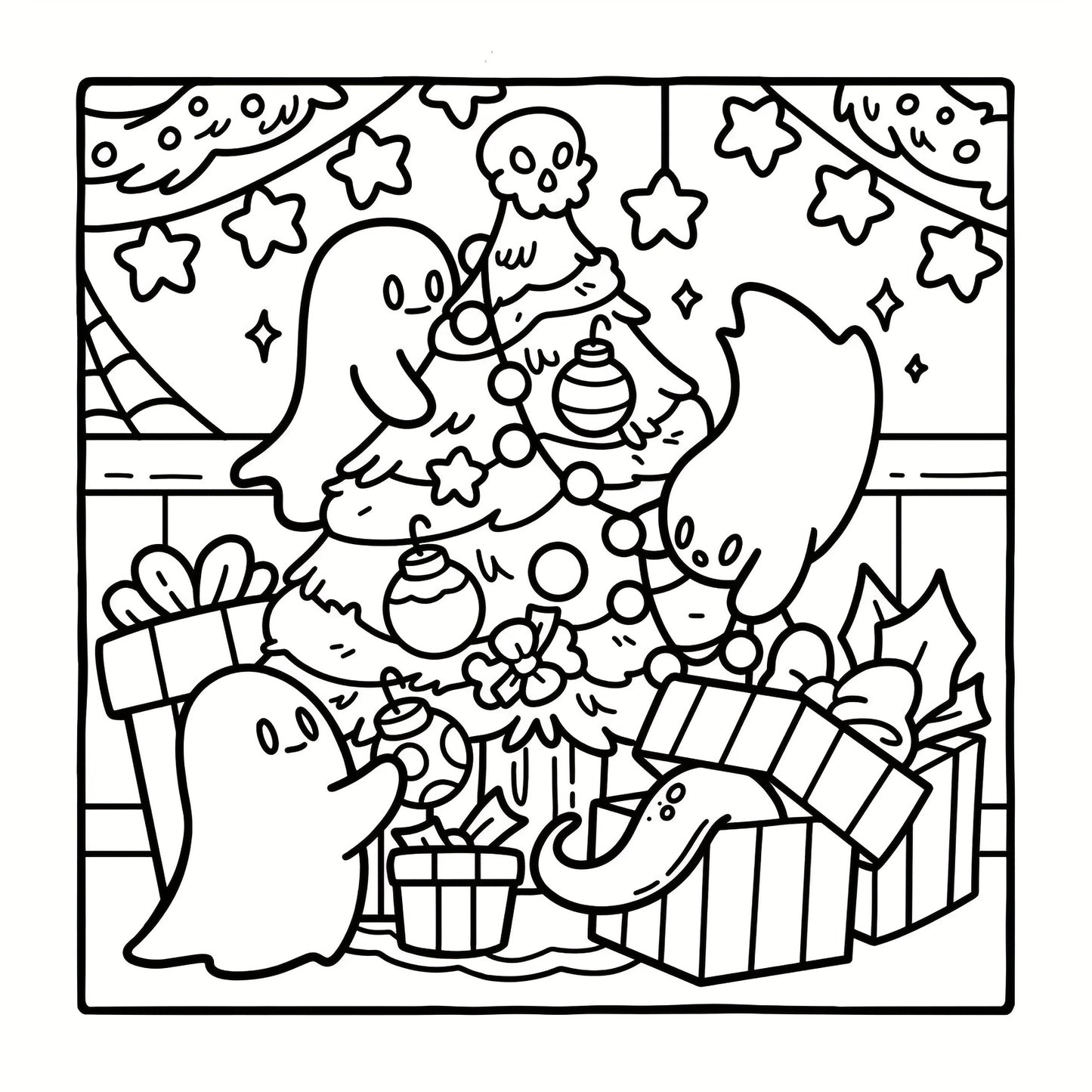 ✨ LIVRO PARA COLORIR – NATAL ASSUSTADOR! ✨