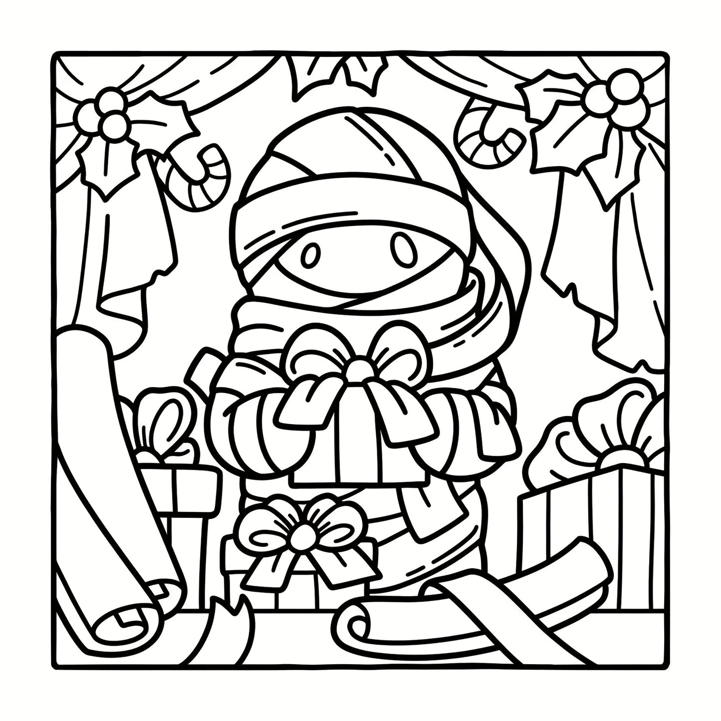 ✨ LIVRO PARA COLORIR – NATAL ASSUSTADOR! ✨