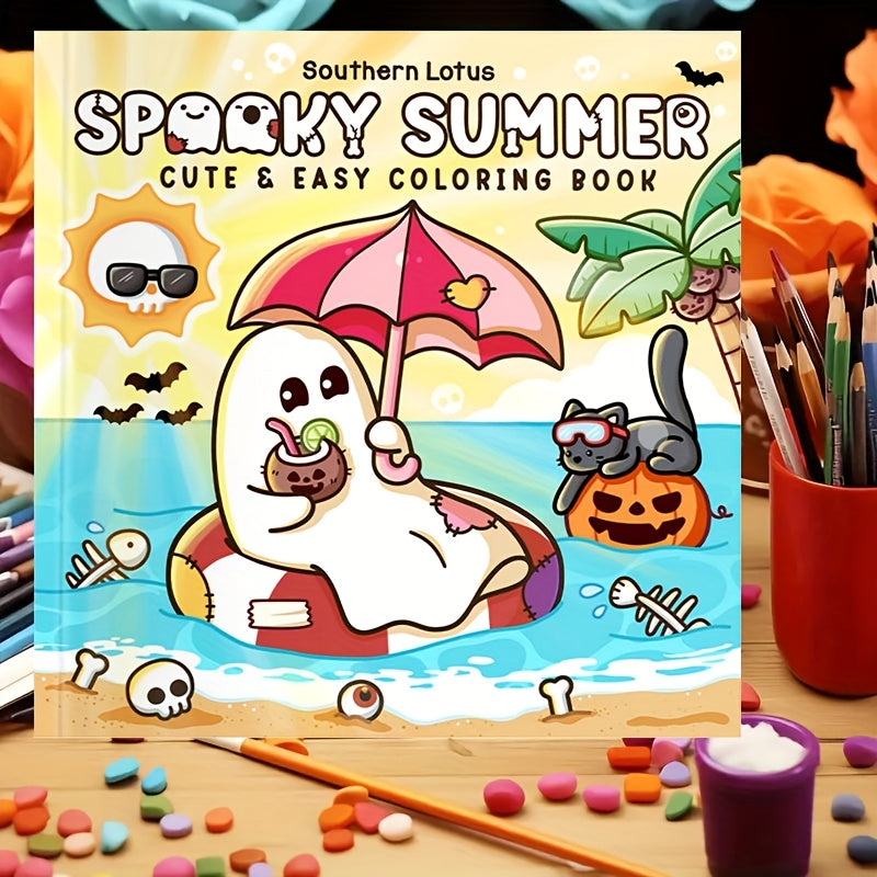 ✨ LIVRO PARA COLORIR – VERÃO ASSUSTADOR! ✨