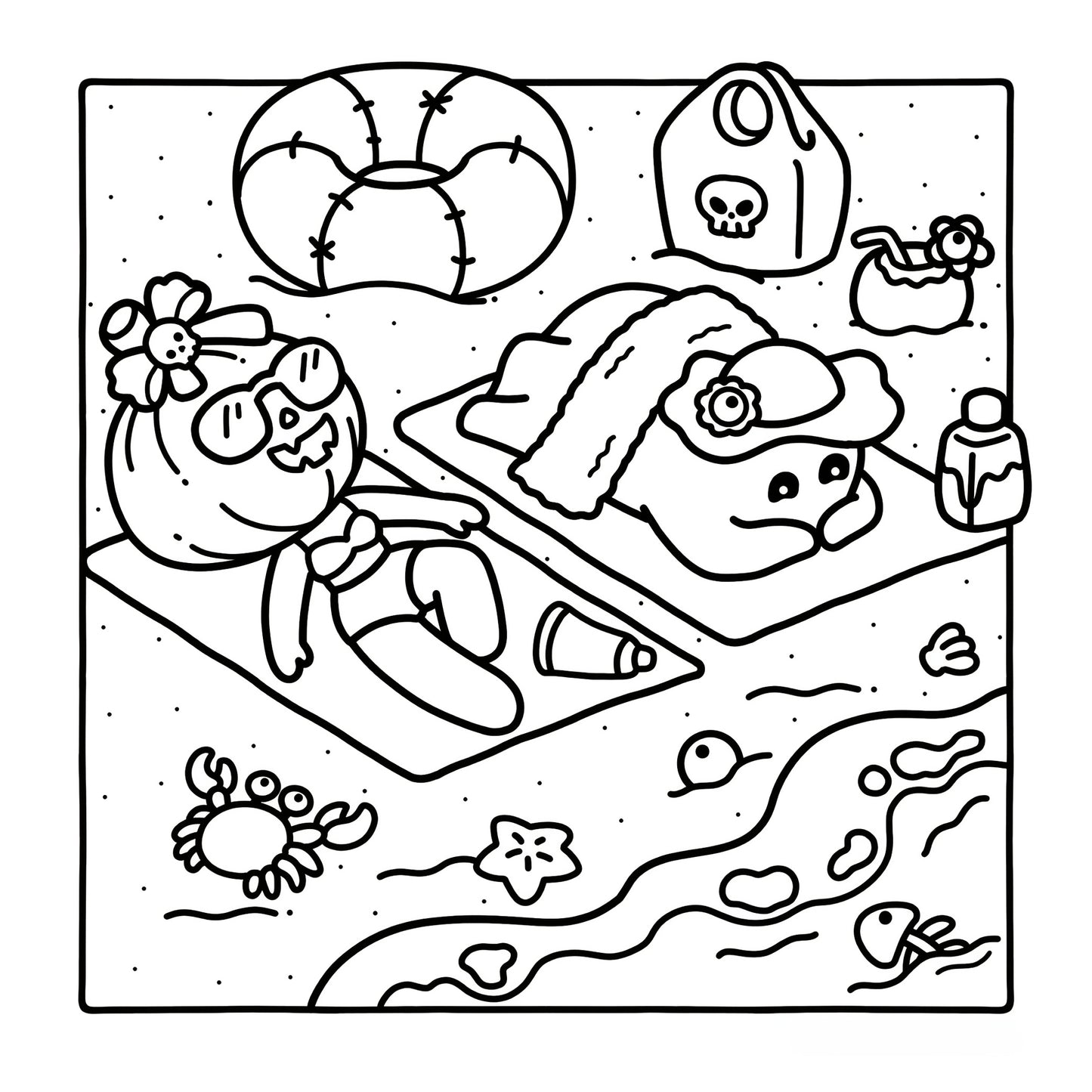 ✨ LIVRO PARA COLORIR – VERÃO ASSUSTADOR! ✨