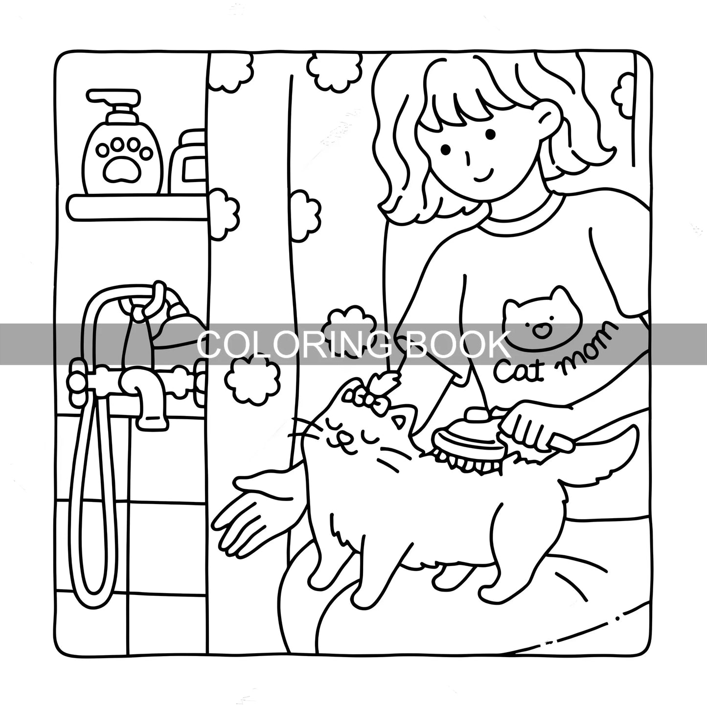 ✨ LIVRO PARA COLORIR – CAT MOM! ✨