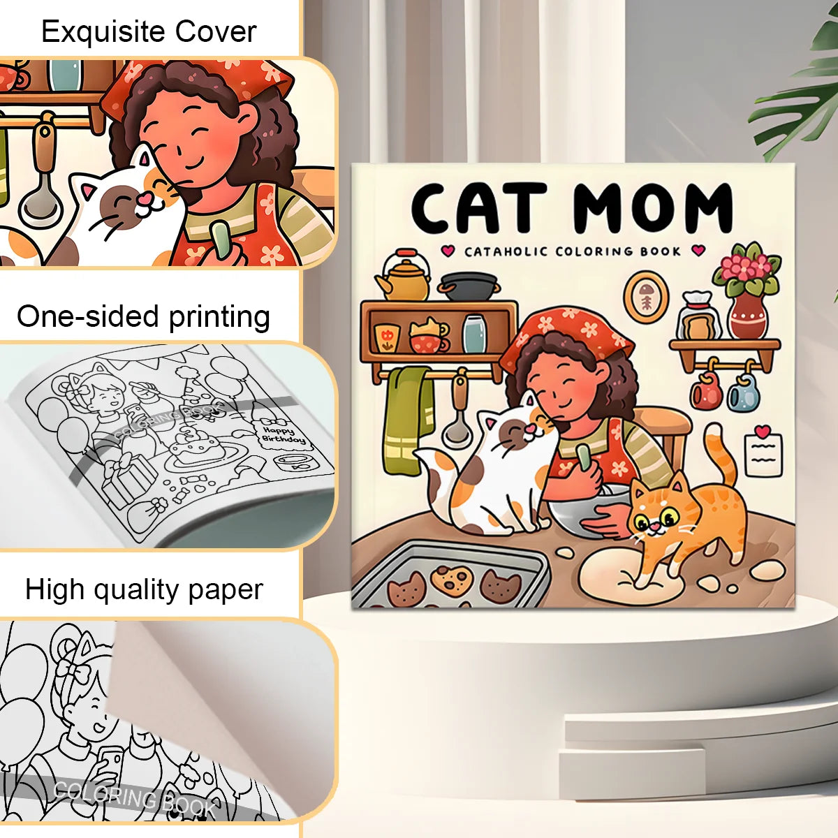 ✨ LIVRO PARA COLORIR – CAT MOM! ✨