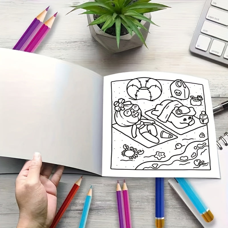 ✨ LIVRO PARA COLORIR – VERÃO ASSUSTADOR! ✨