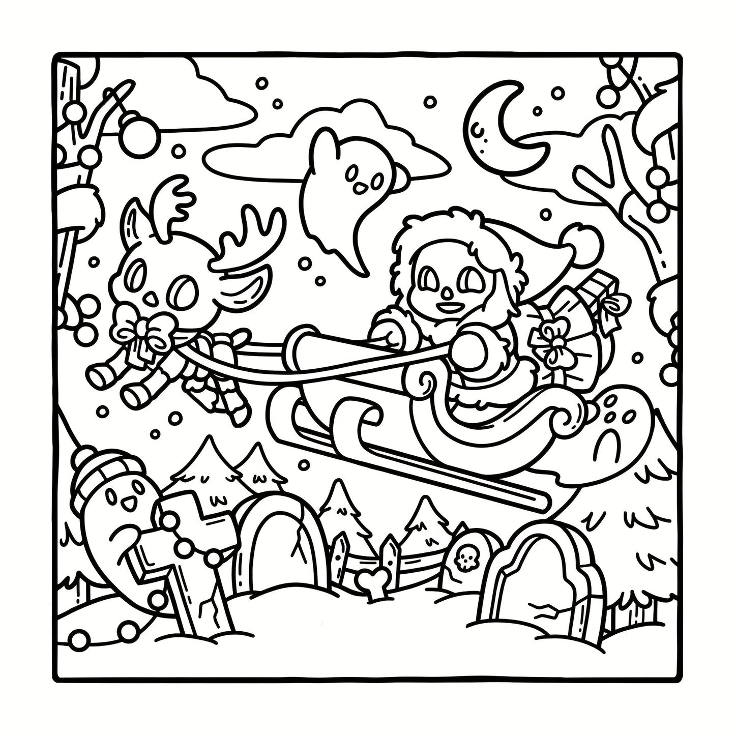 ✨ LIVRO PARA COLORIR – NATAL ASSUSTADOR! ✨