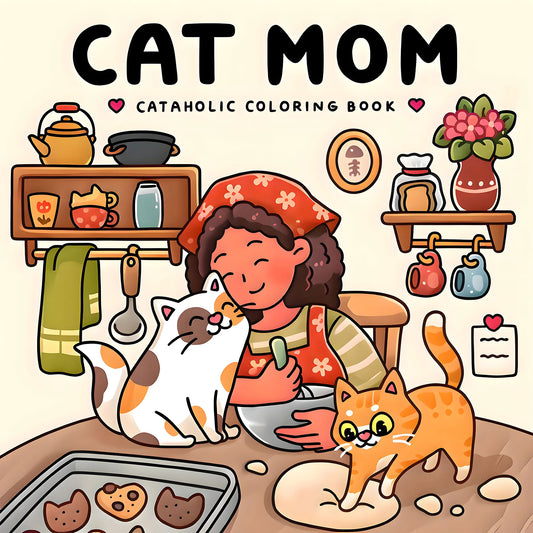 ✨ LIVRO PARA COLORIR – CAT MOM! ✨