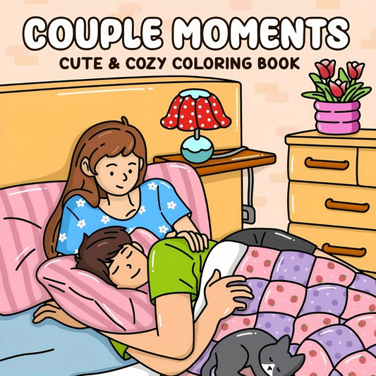 ✨ LIVRO PARA COLORIR – MOMENTOS FOFOS DE CASAL! ✨